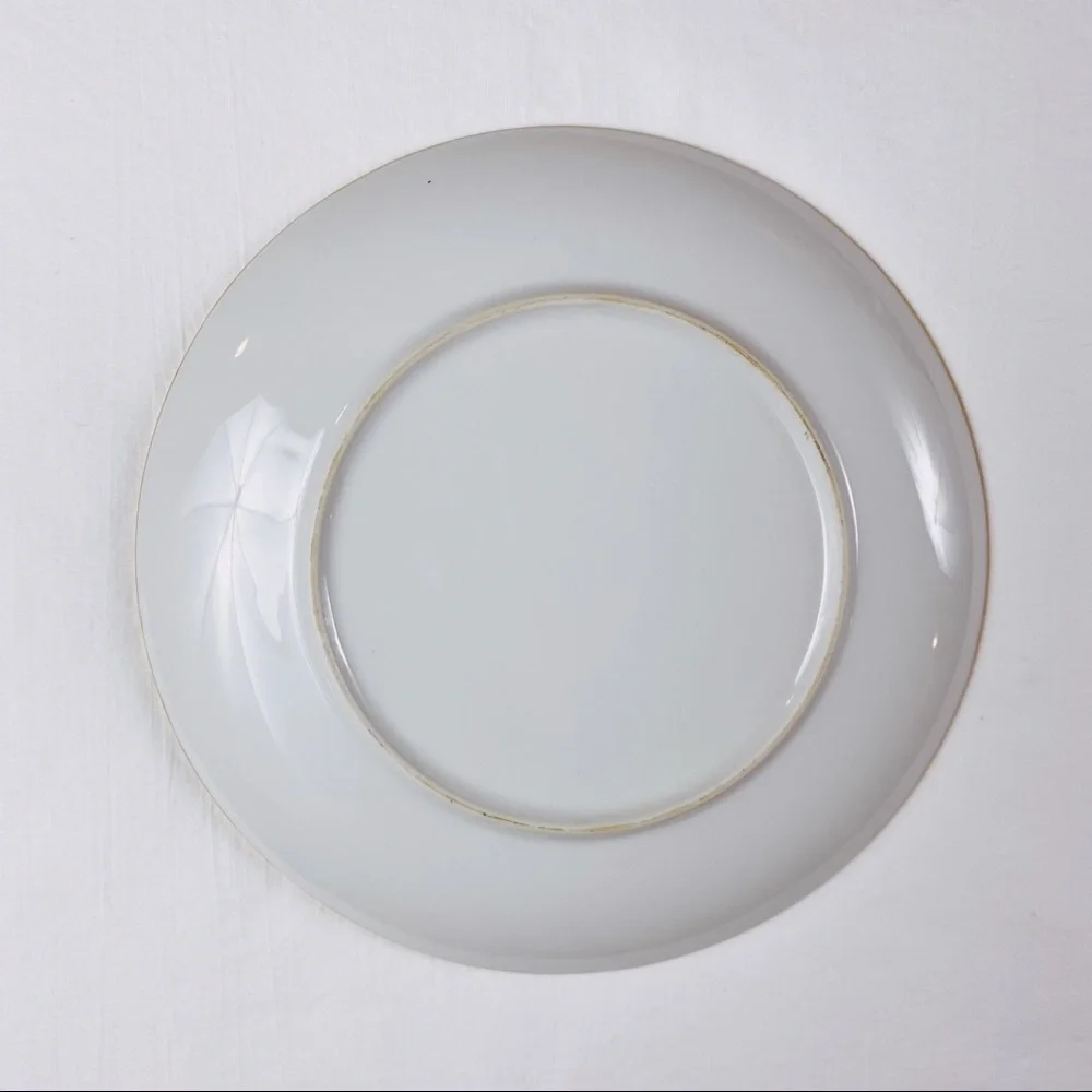 Vintage 1974 Betty Grider Hand Painted Yellow Floral Plate